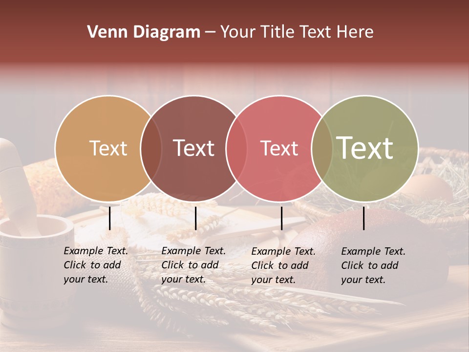 Table Wheat Round PowerPoint Template