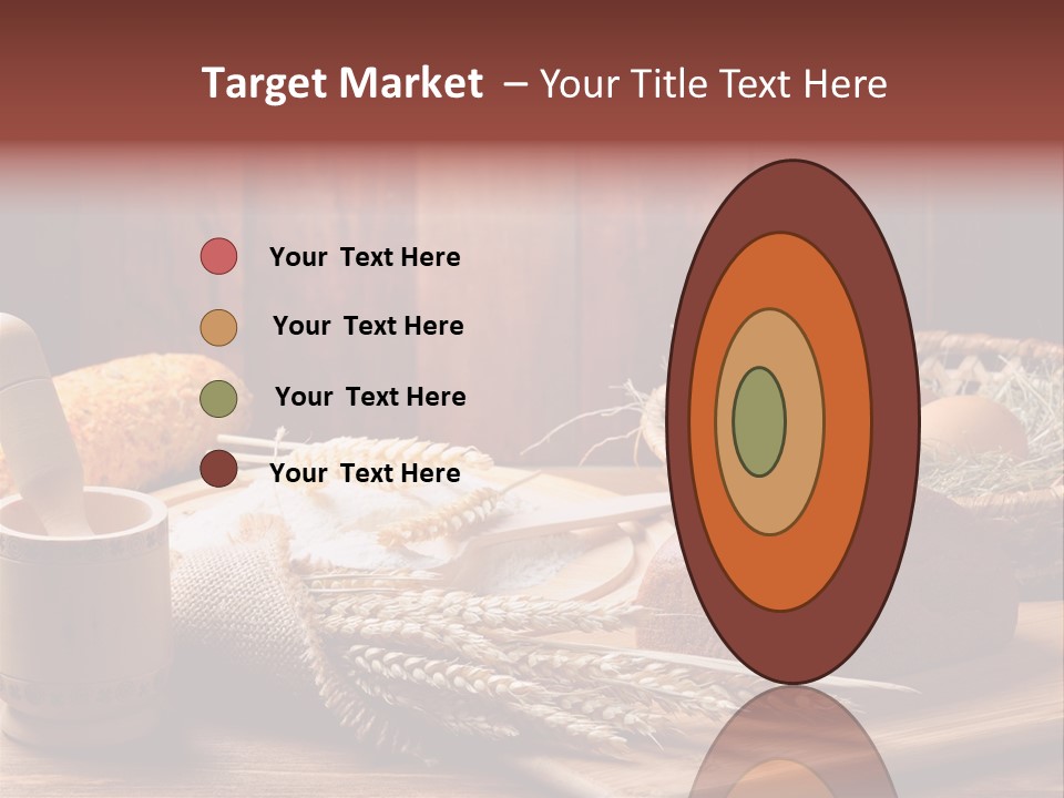 Table Wheat Round PowerPoint Template