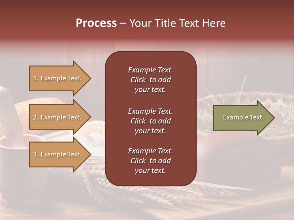 Table Wheat Round PowerPoint Template