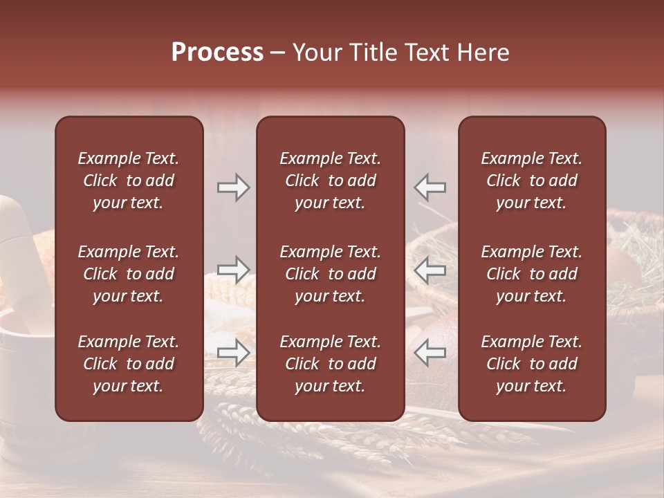 Table Wheat Round PowerPoint Template
