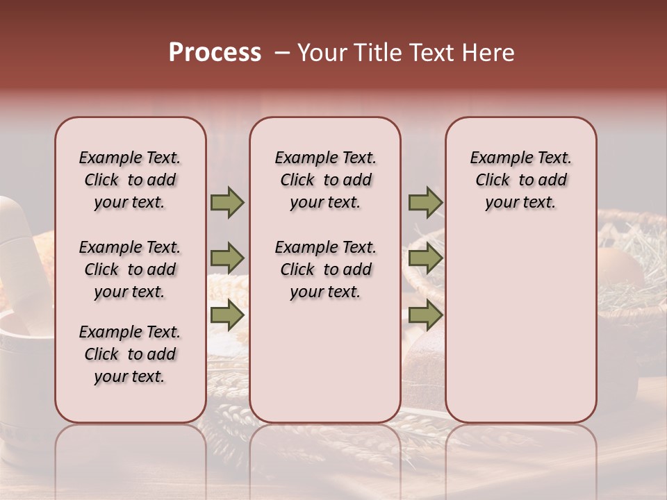 Table Wheat Round PowerPoint Template