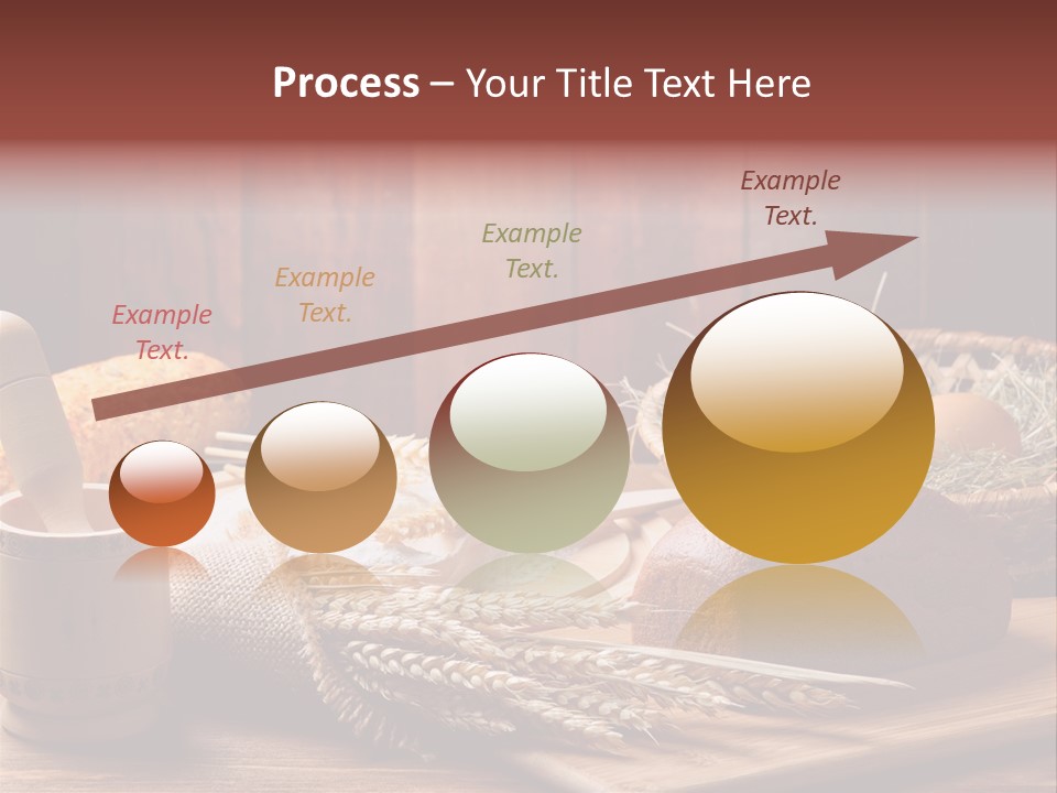 Table Wheat Round PowerPoint Template