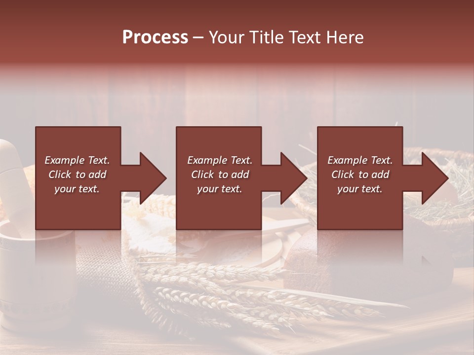 Table Wheat Round PowerPoint Template