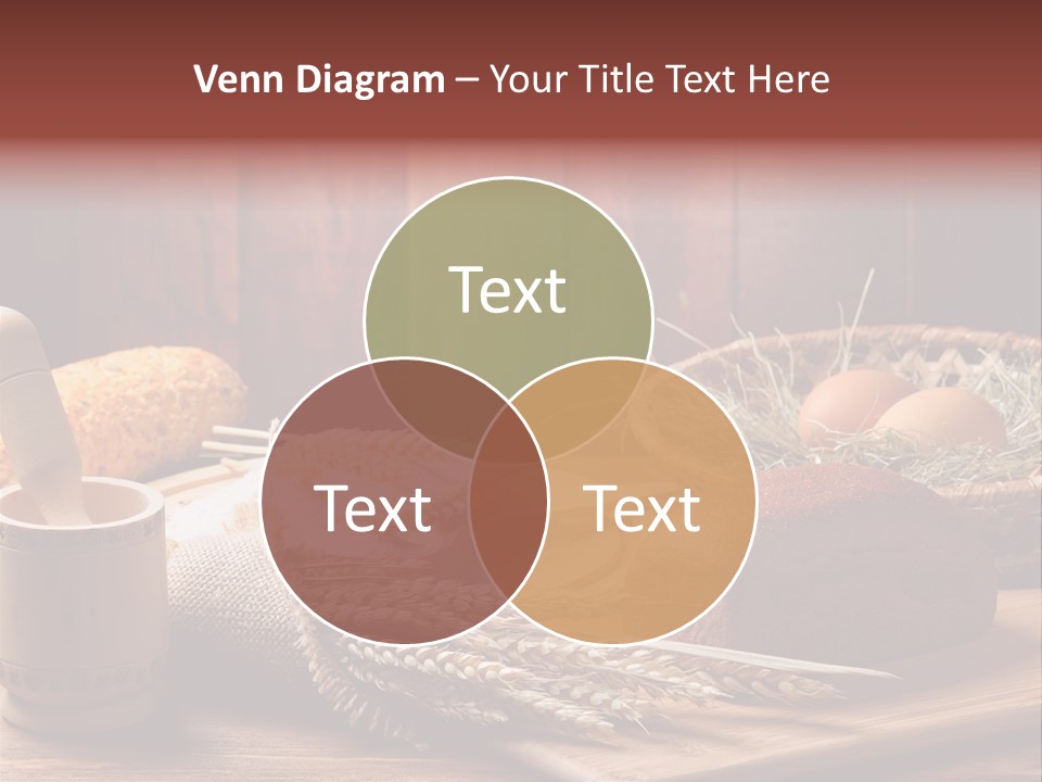 Table Wheat Round PowerPoint Template