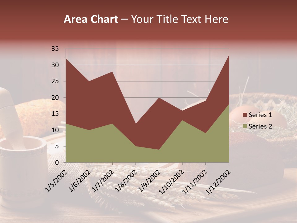 Table Wheat Round PowerPoint Template