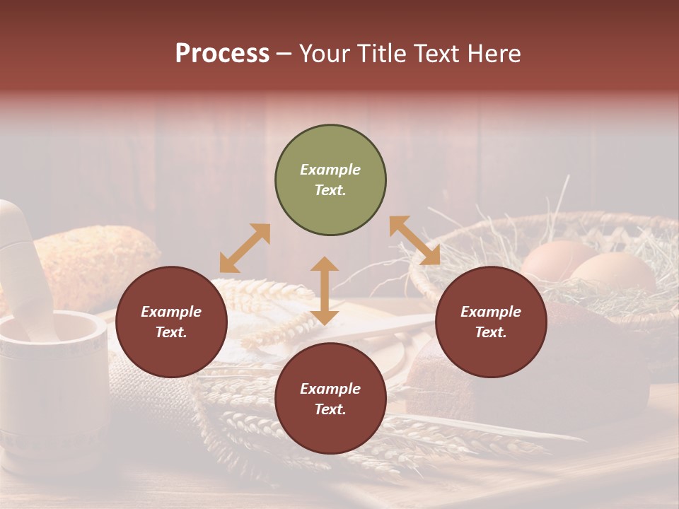 Table Wheat Round PowerPoint Template