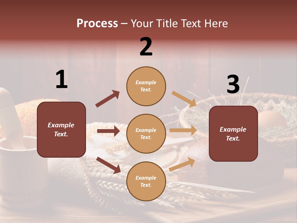 Table Wheat Round PowerPoint Template