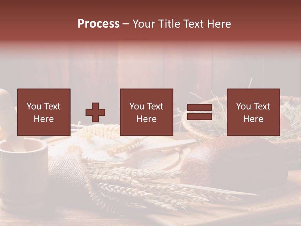 Table Wheat Round PowerPoint Template