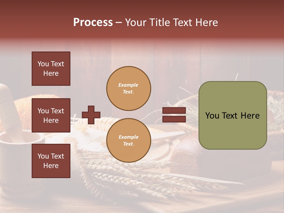 Table Wheat Round PowerPoint Template