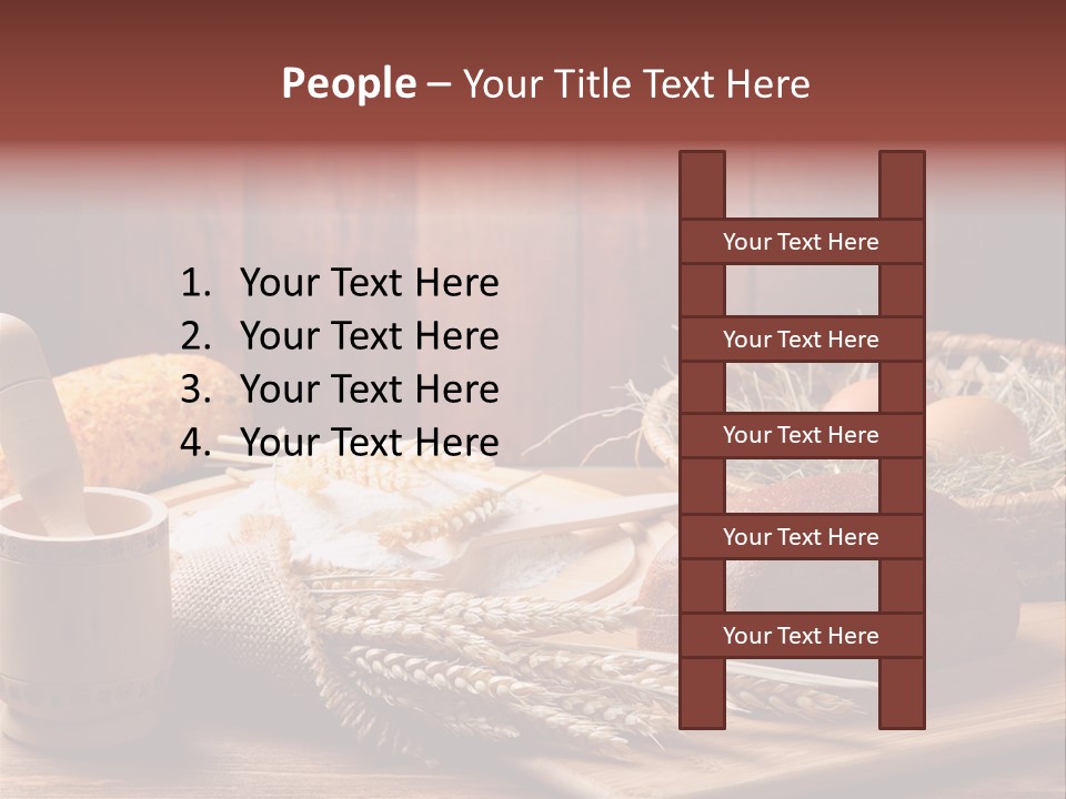 Table Wheat Round PowerPoint Template