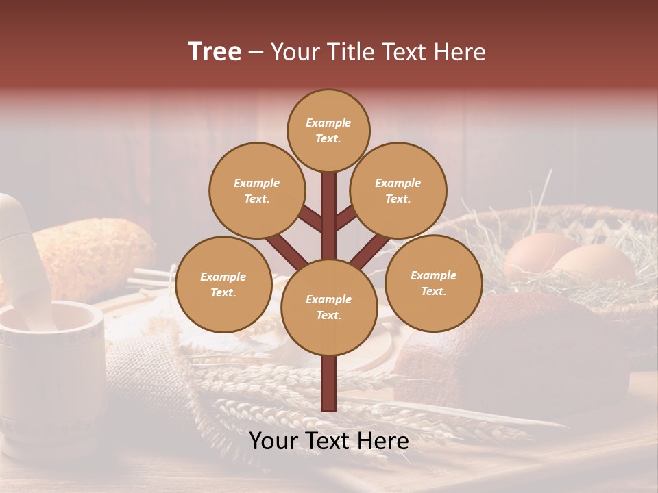 Table Wheat Round PowerPoint Template