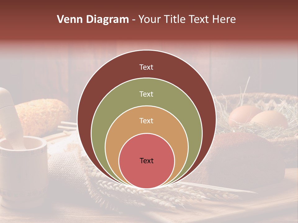 Table Wheat Round PowerPoint Template