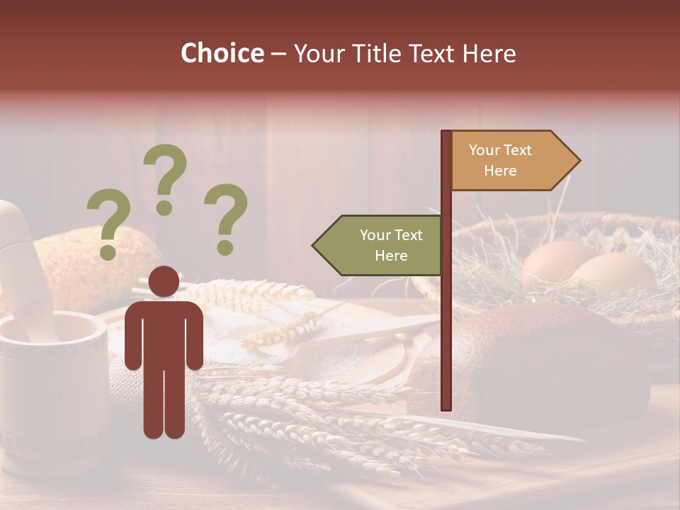 Table Wheat Round PowerPoint Template