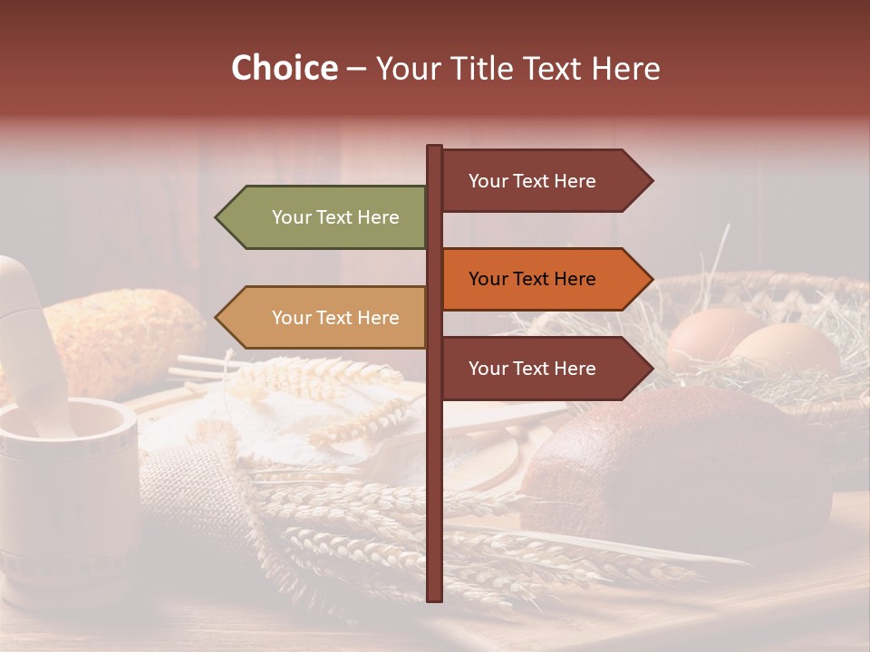Table Wheat Round PowerPoint Template