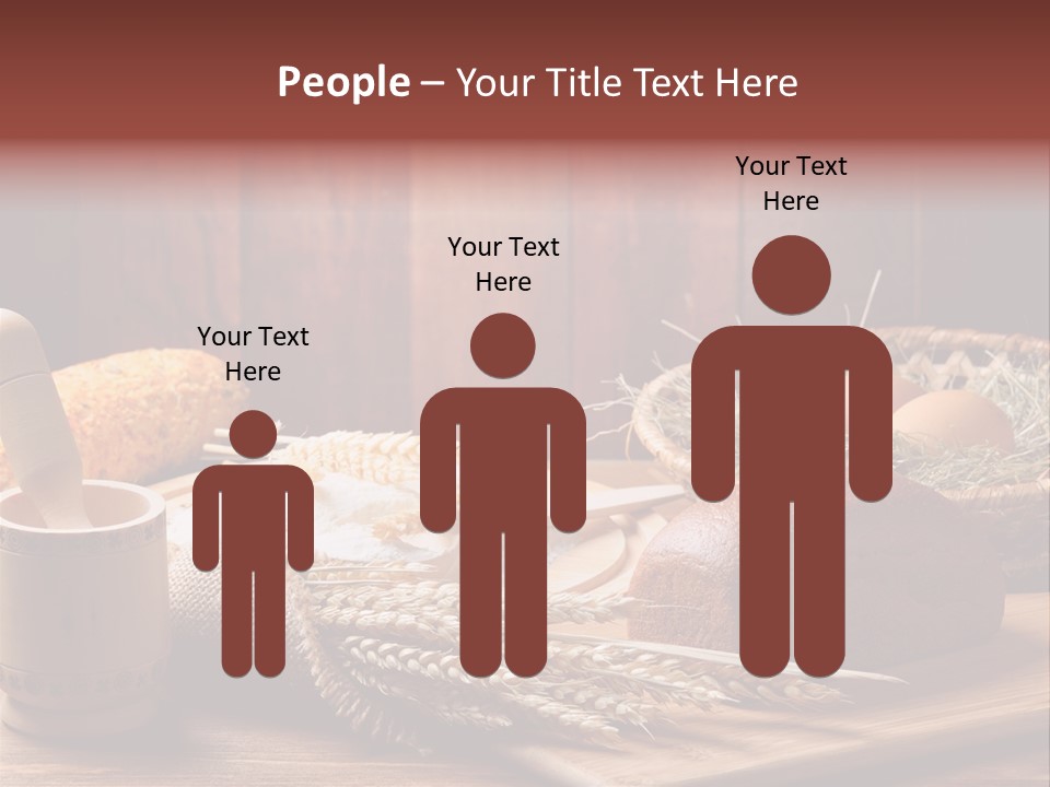 Table Wheat Round PowerPoint Template