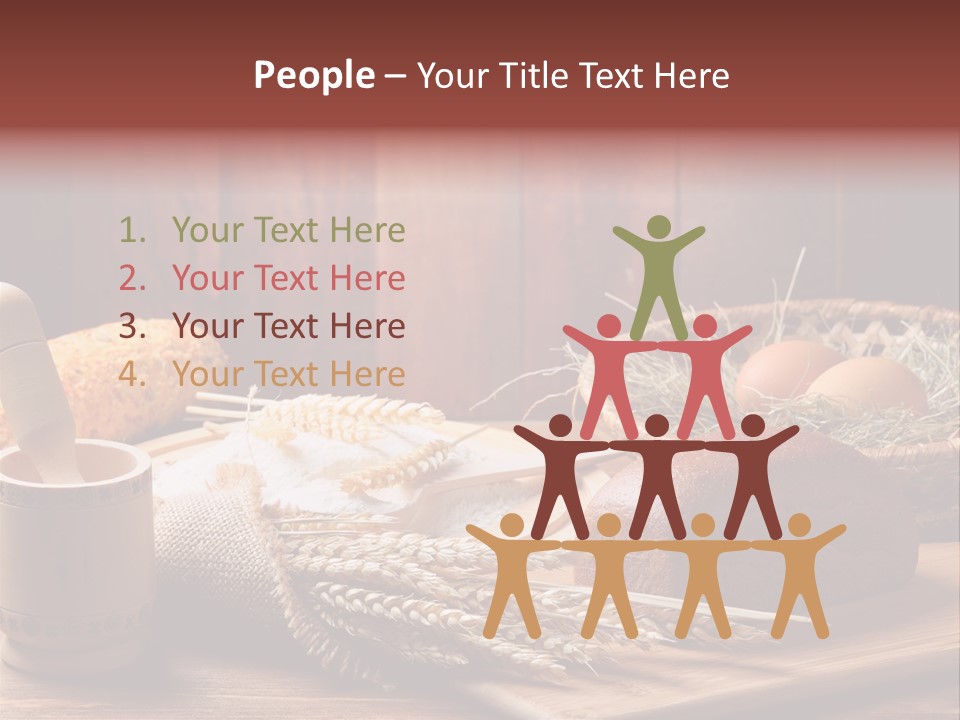 Table Wheat Round PowerPoint Template