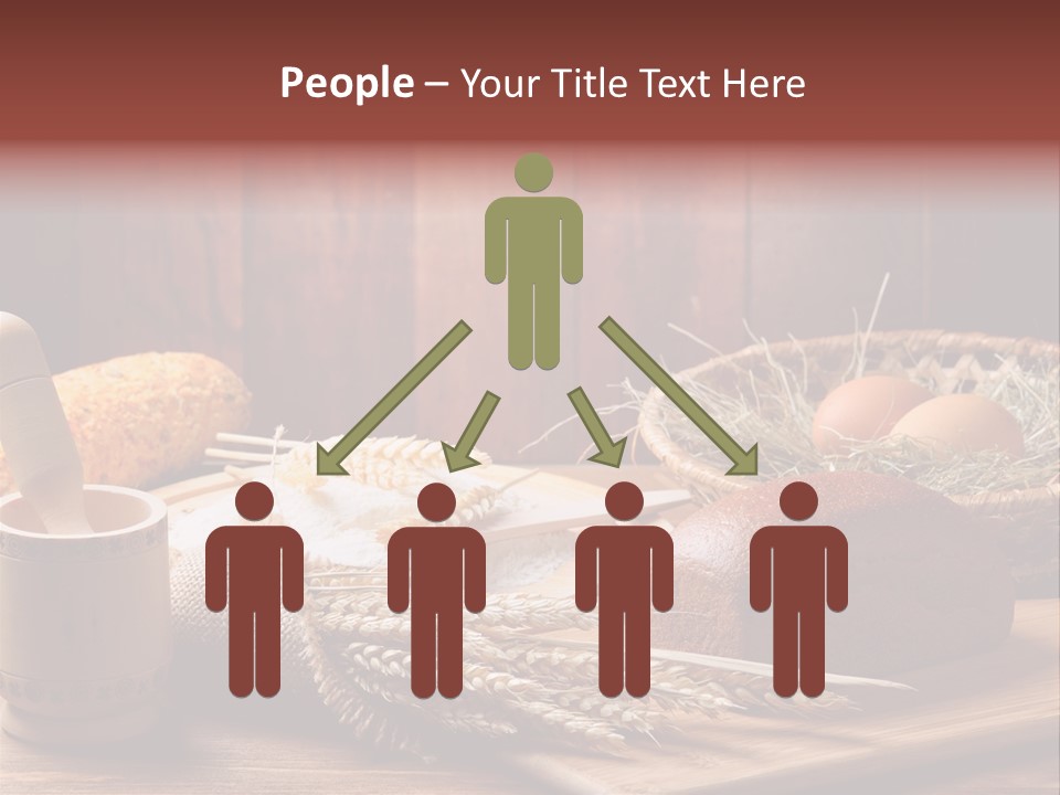 Table Wheat Round PowerPoint Template