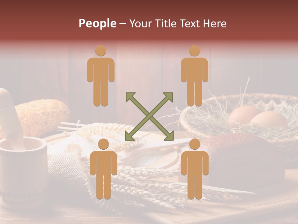 Table Wheat Round PowerPoint Template