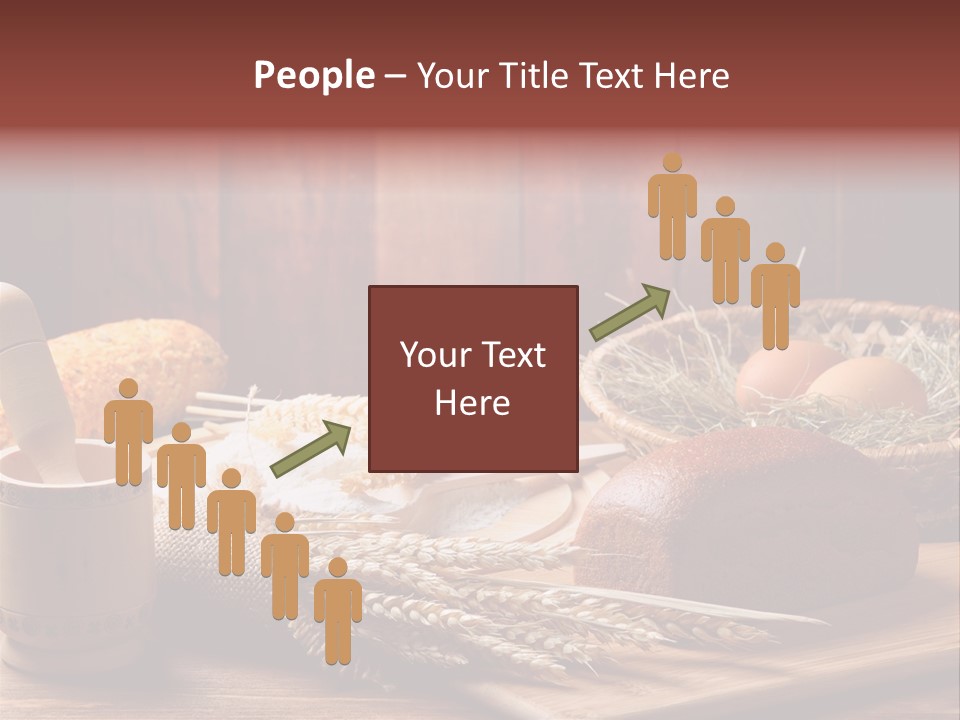 Table Wheat Round PowerPoint Template