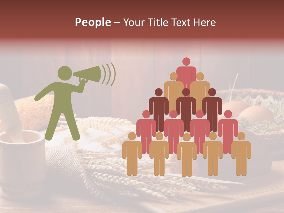 Table Wheat Round PowerPoint Template