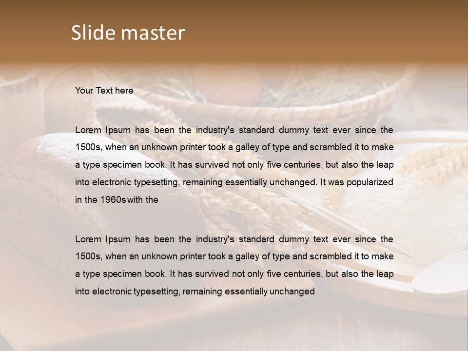 Black Wooden Piece PowerPoint Template