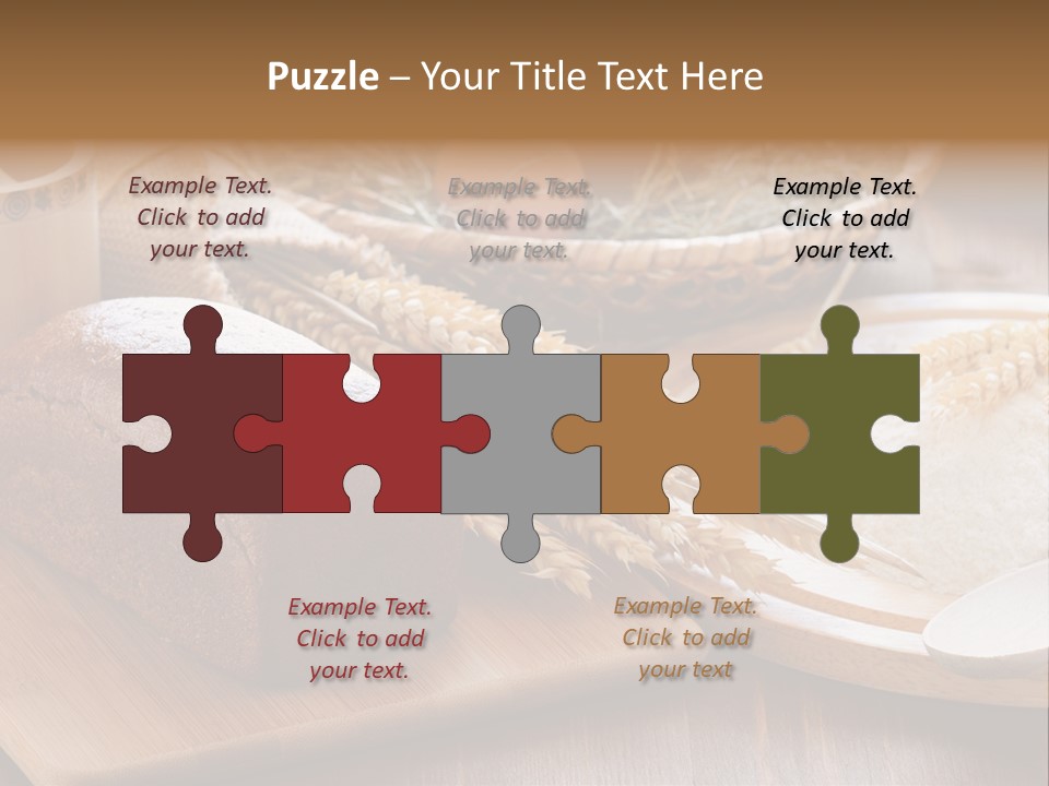 Black Wooden Piece PowerPoint Template