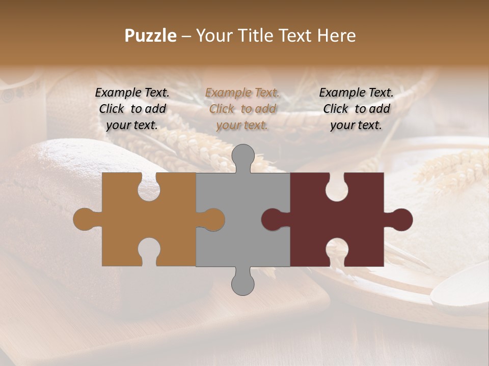 Black Wooden Piece PowerPoint Template