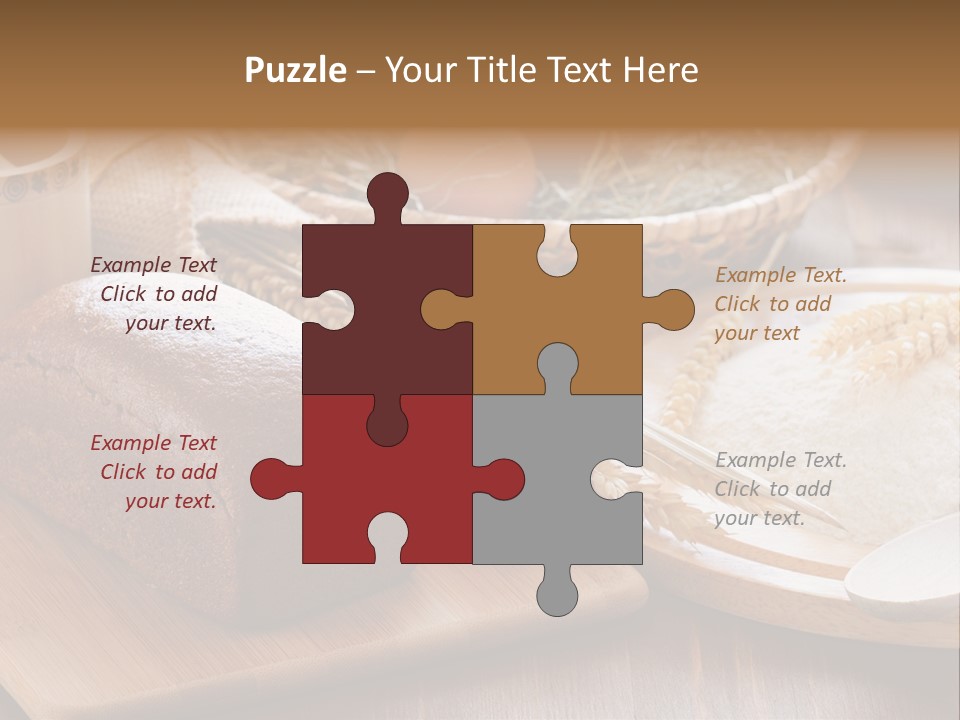 Black Wooden Piece PowerPoint Template