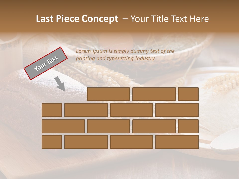 Black Wooden Piece PowerPoint Template