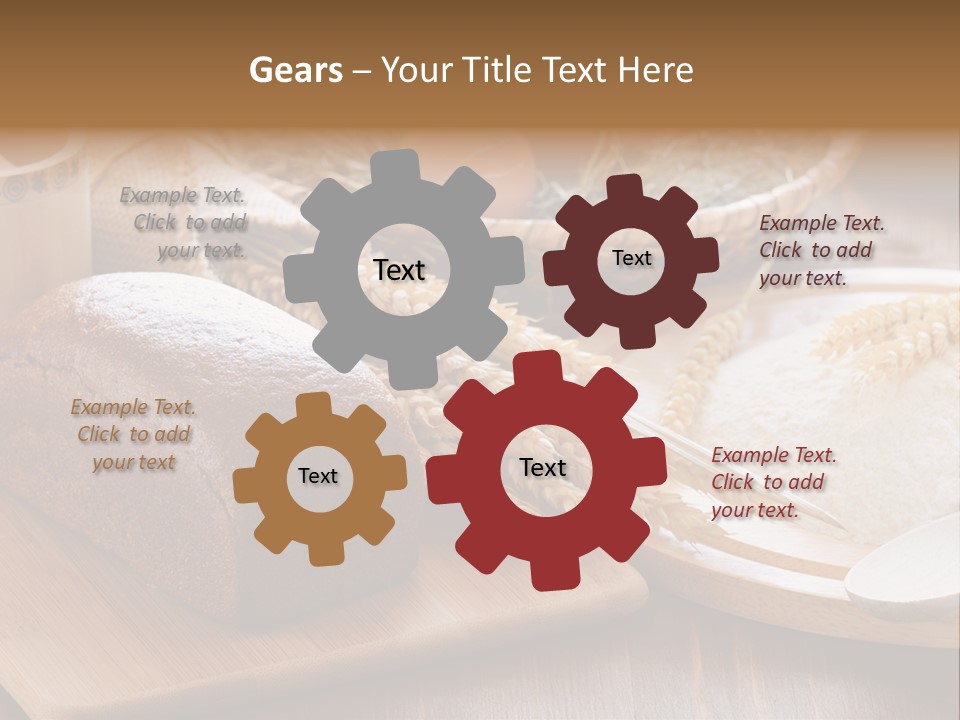 Black Wooden Piece PowerPoint Template