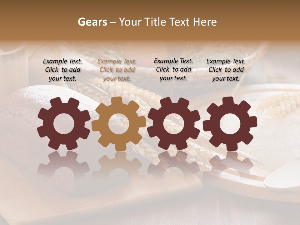 Black Wooden Piece PowerPoint Template