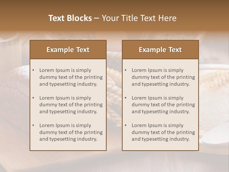 Black Wooden Piece PowerPoint Template