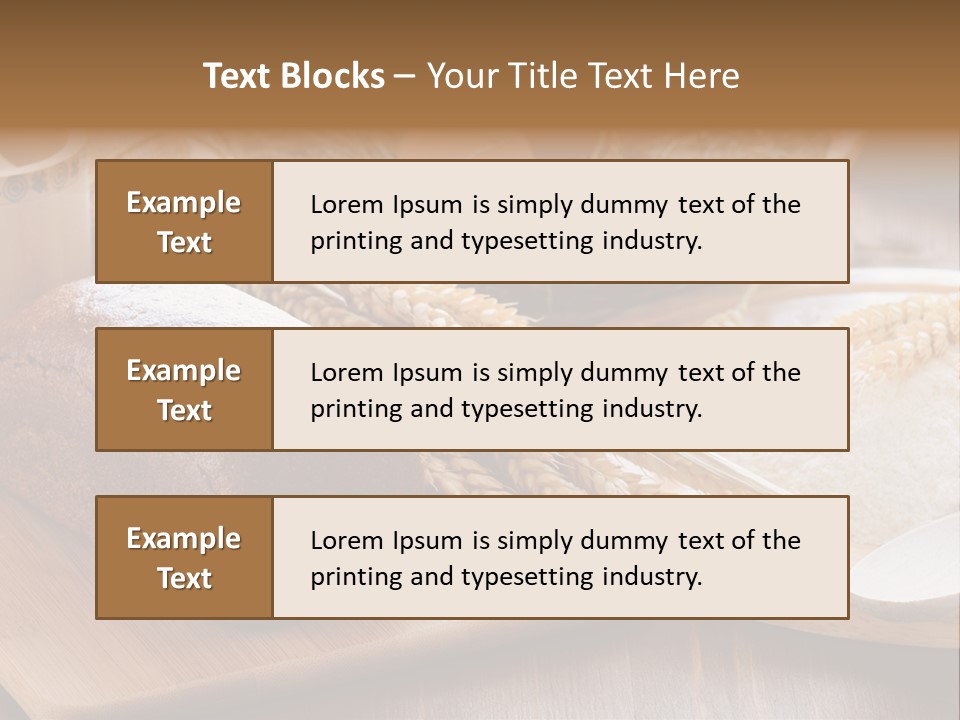 Black Wooden Piece PowerPoint Template