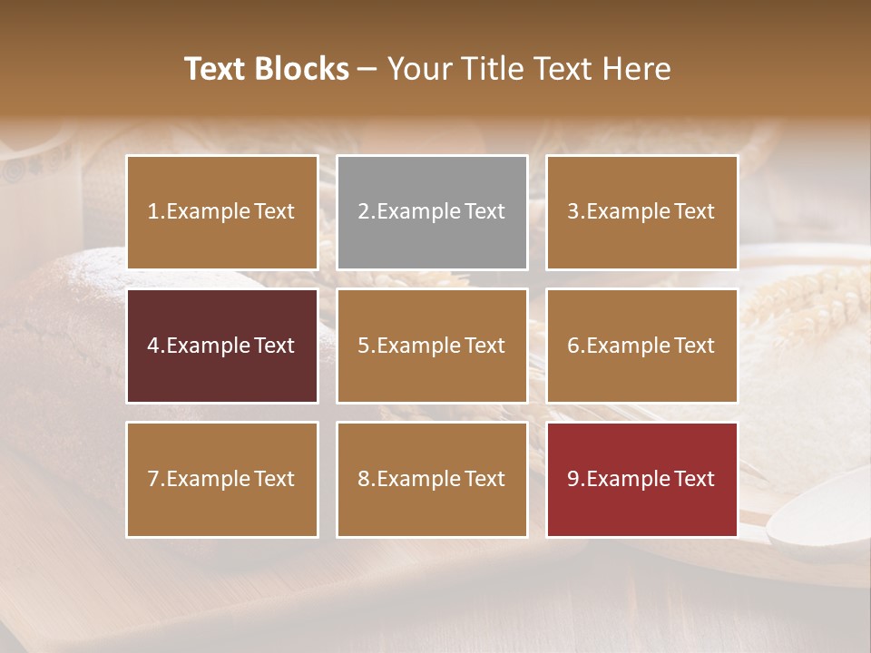 Black Wooden Piece PowerPoint Template