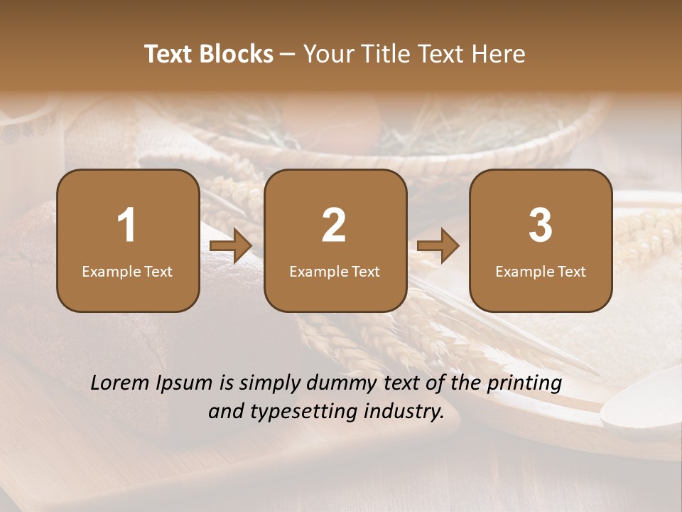 Black Wooden Piece PowerPoint Template