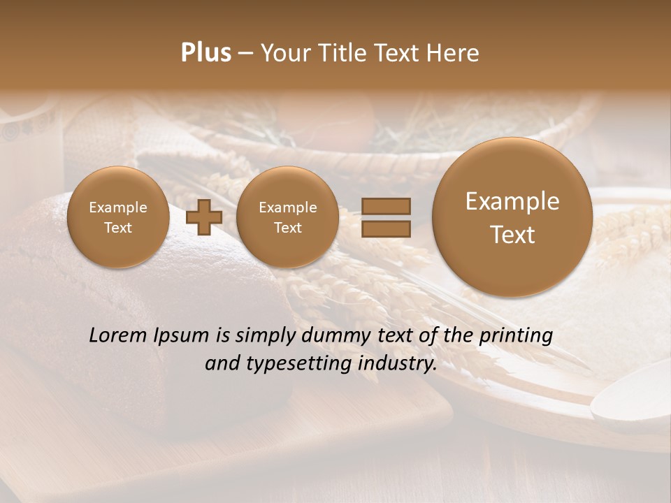 Black Wooden Piece PowerPoint Template