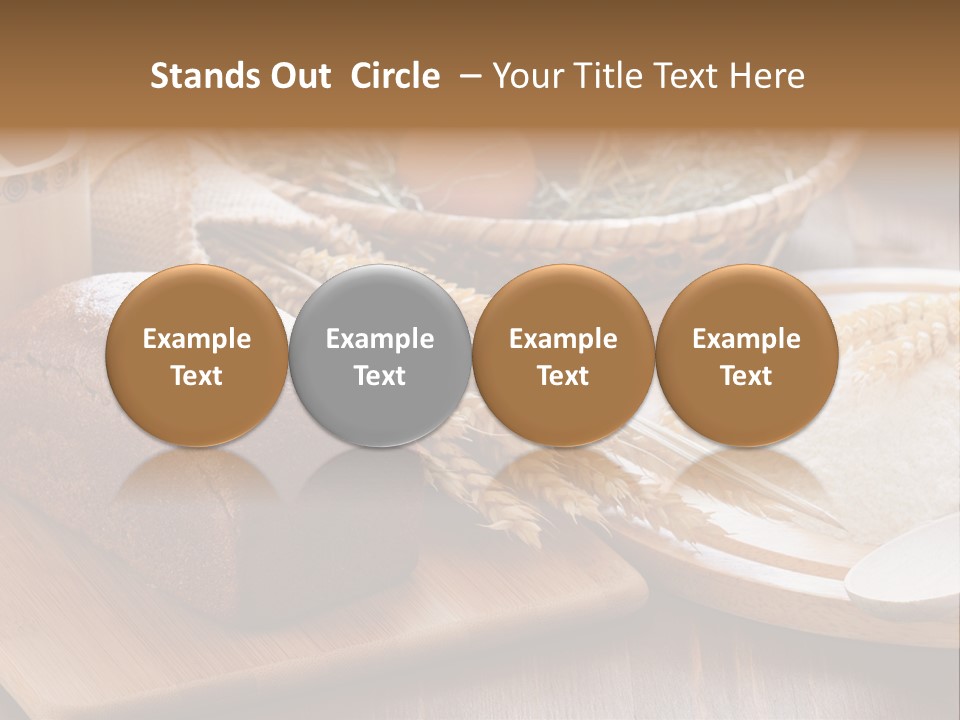 Black Wooden Piece PowerPoint Template