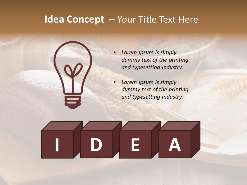 Black Wooden Piece PowerPoint Template