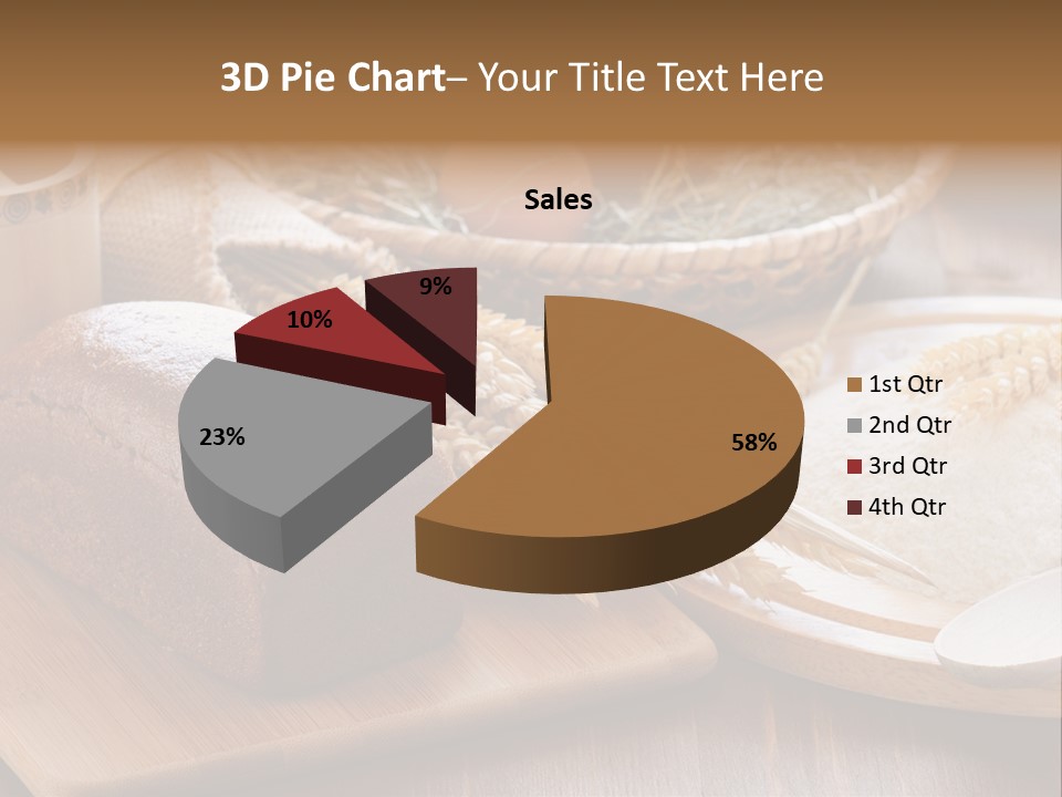 Black Wooden Piece PowerPoint Template