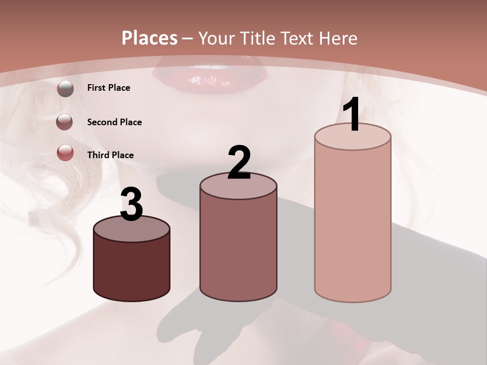 Studio Photo Of Young Pretty Model Sensuality Cute Girl PowerPoint Template