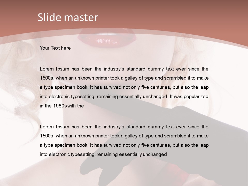 Studio Photo Of Young Pretty Model Sensuality Cute Girl PowerPoint Template