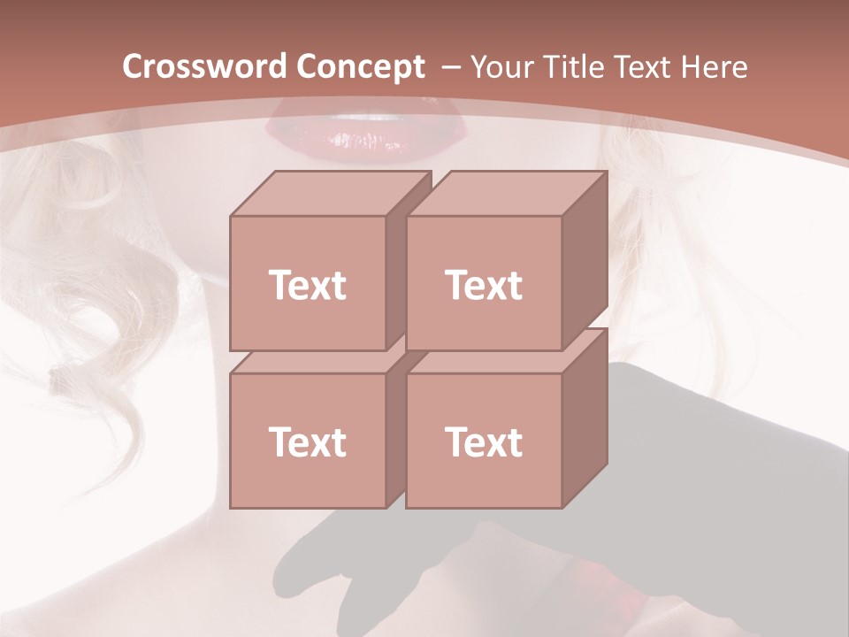 Studio Photo Of Young Pretty Model Sensuality Cute Girl PowerPoint Template