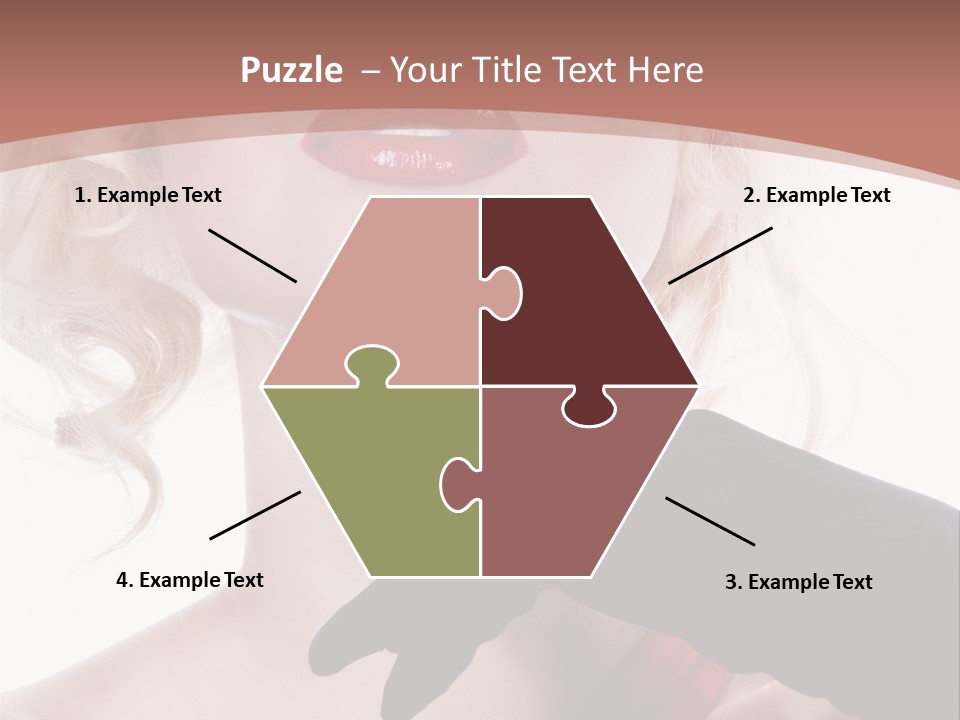 Studio Photo Of Young Pretty Model Sensuality Cute Girl PowerPoint Template