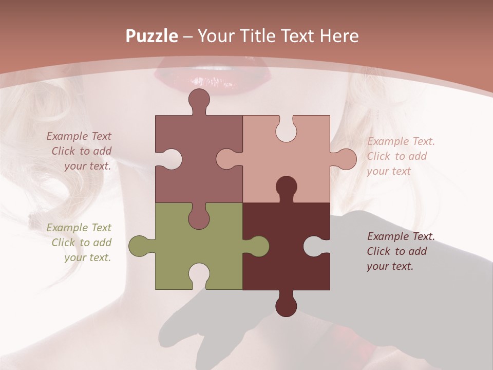 Studio Photo Of Young Pretty Model Sensuality Cute Girl PowerPoint Template