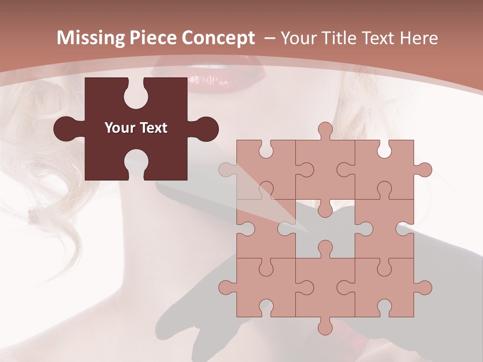 Studio Photo Of Young Pretty Model Sensuality Cute Girl PowerPoint Template