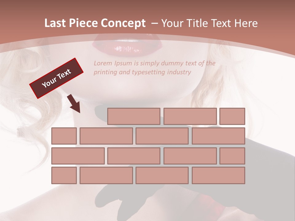 Studio Photo Of Young Pretty Model Sensuality Cute Girl PowerPoint Template