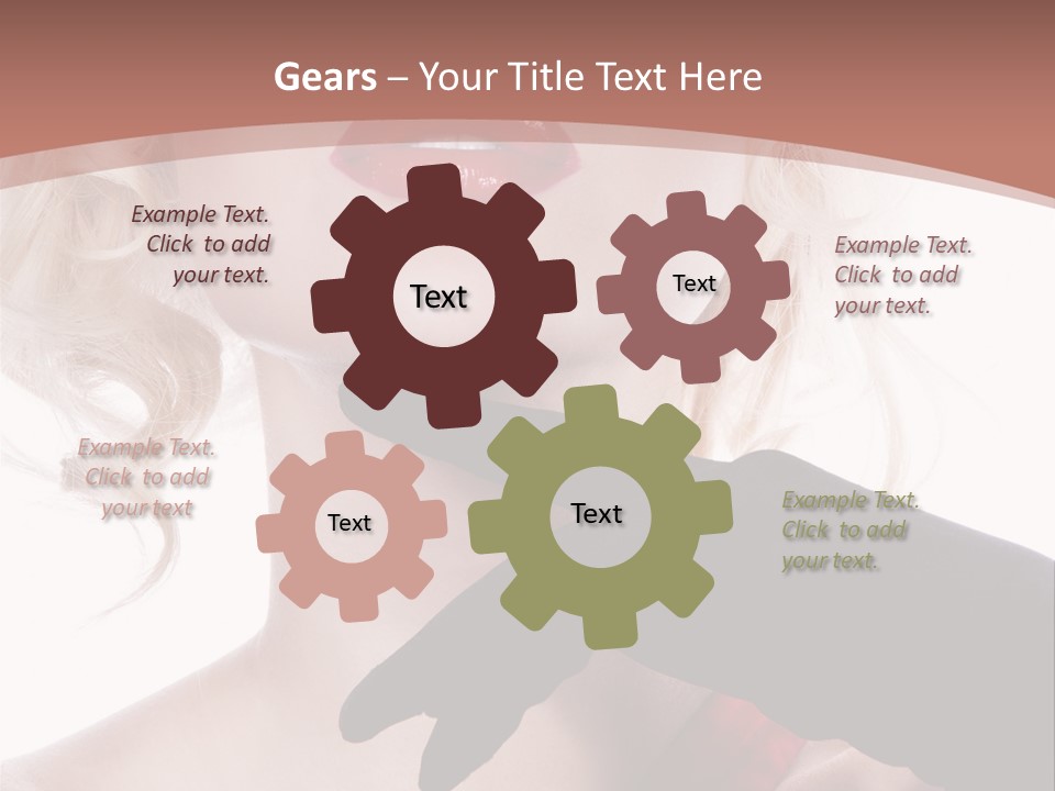 Studio Photo Of Young Pretty Model Sensuality Cute Girl PowerPoint Template