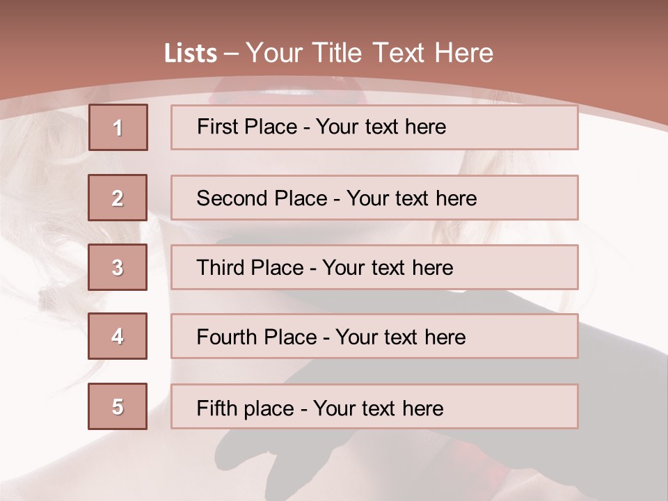 Studio Photo Of Young Pretty Model Sensuality Cute Girl PowerPoint Template