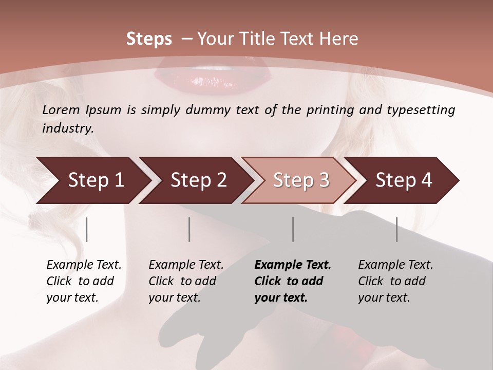 Studio Photo Of Young Pretty Model Sensuality Cute Girl PowerPoint Template