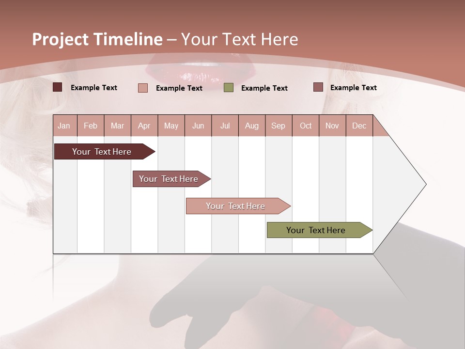 Studio Photo Of Young Pretty Model Sensuality Cute Girl PowerPoint Template